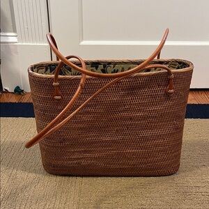 Brown Woven Tote